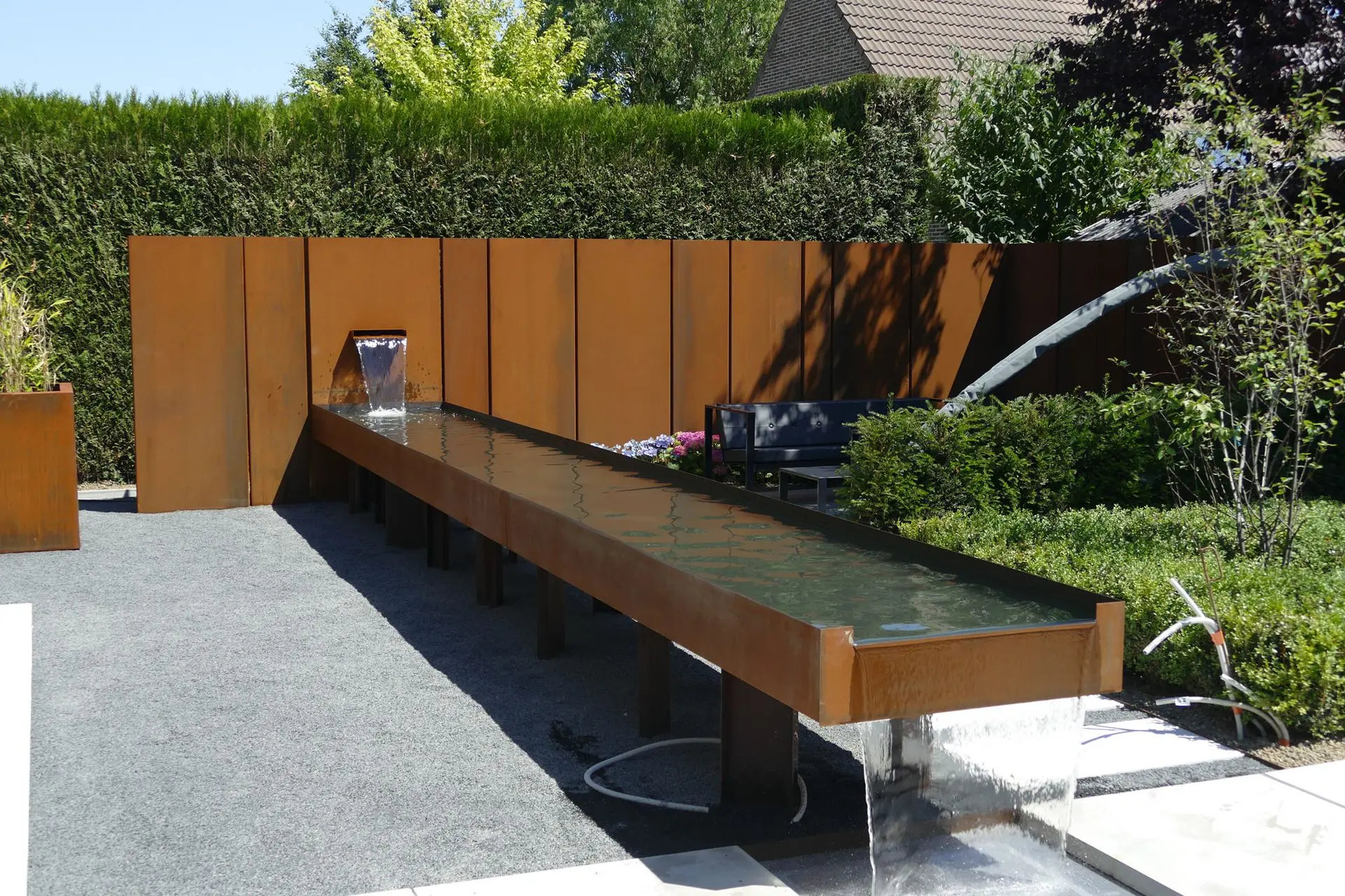 Cortenstaal waterval