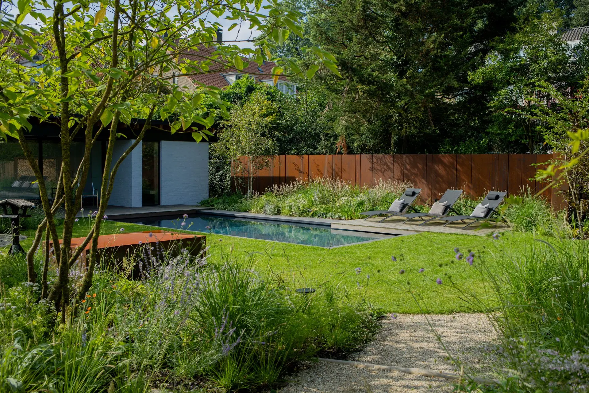 Cortenstaal tuin