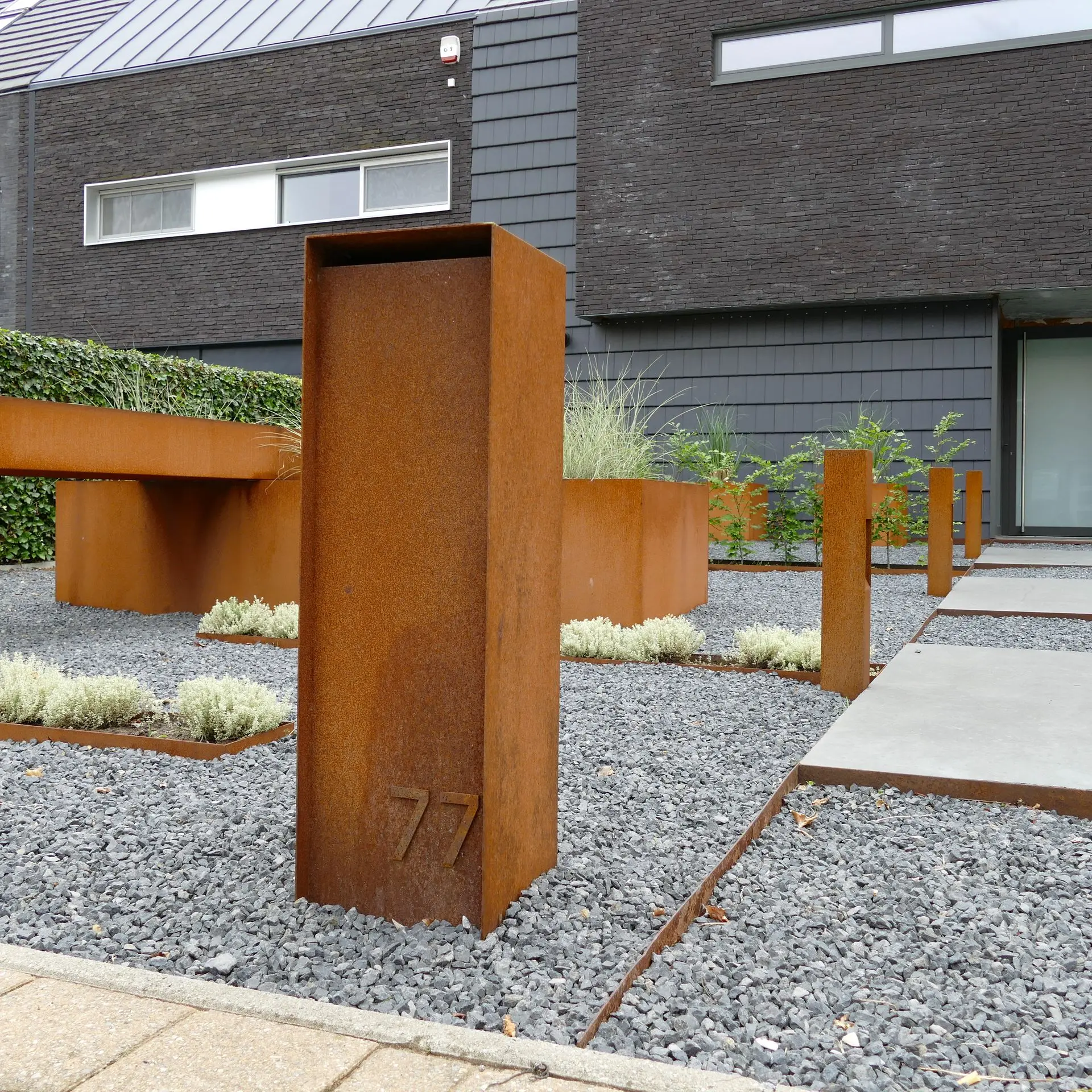 Cortenstaal Brievenbus