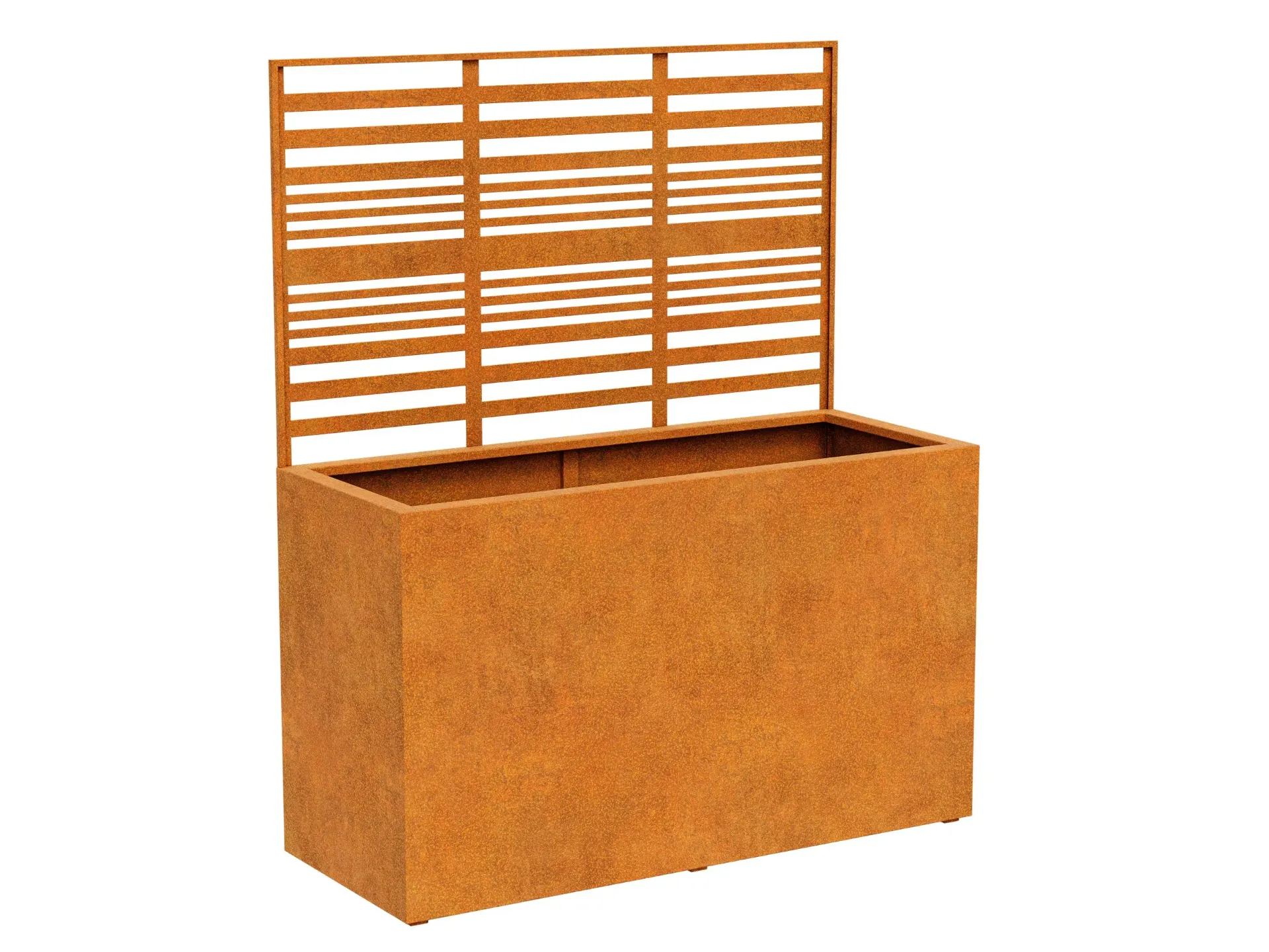 [COVERRA 1A] Hoge bloembak COVERRA 1 met klimop rek (L1200 B600 H1800)