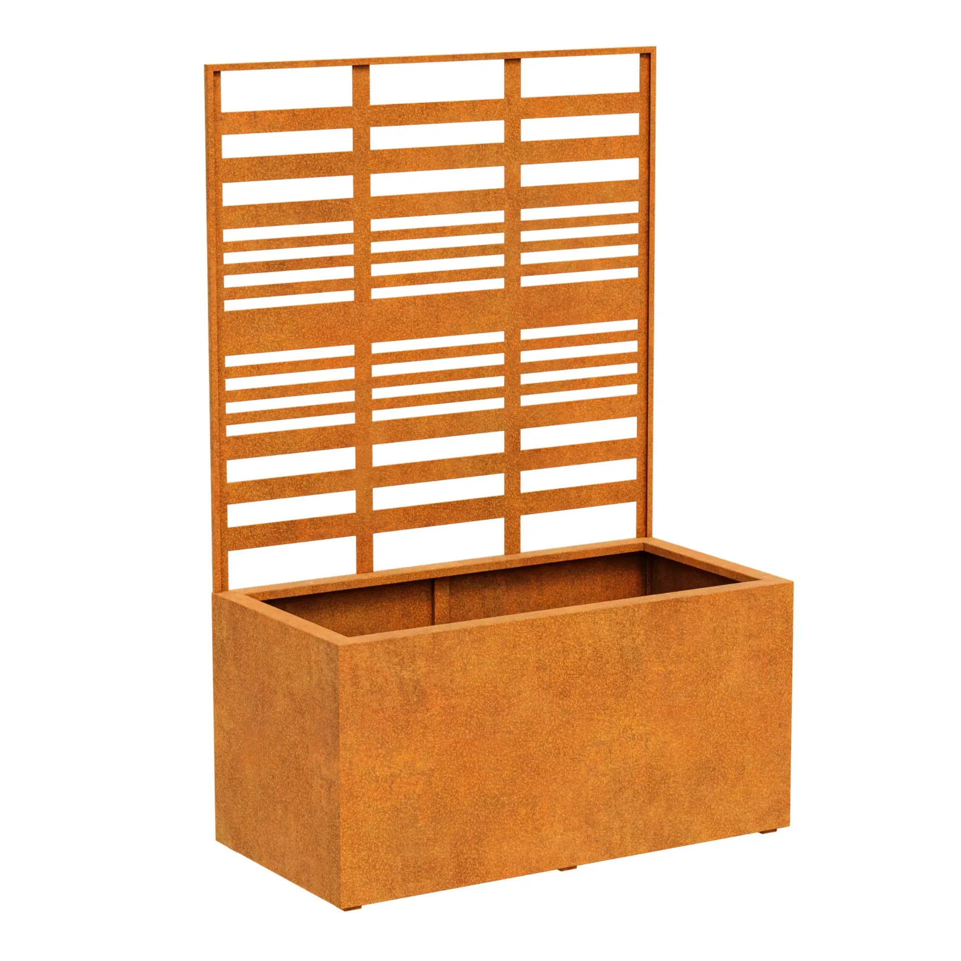 Lage bloembak COVERRA met klimop-rek