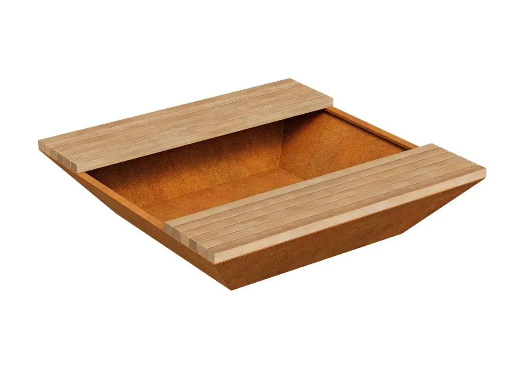 Dubbele zitbank  met bloembak BASTIDOR 5D