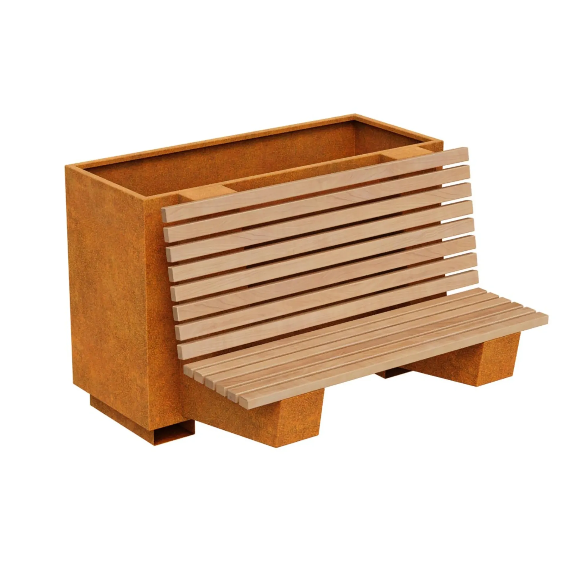 Combinatie van plantenbak en zitbank BASTIDOR 6